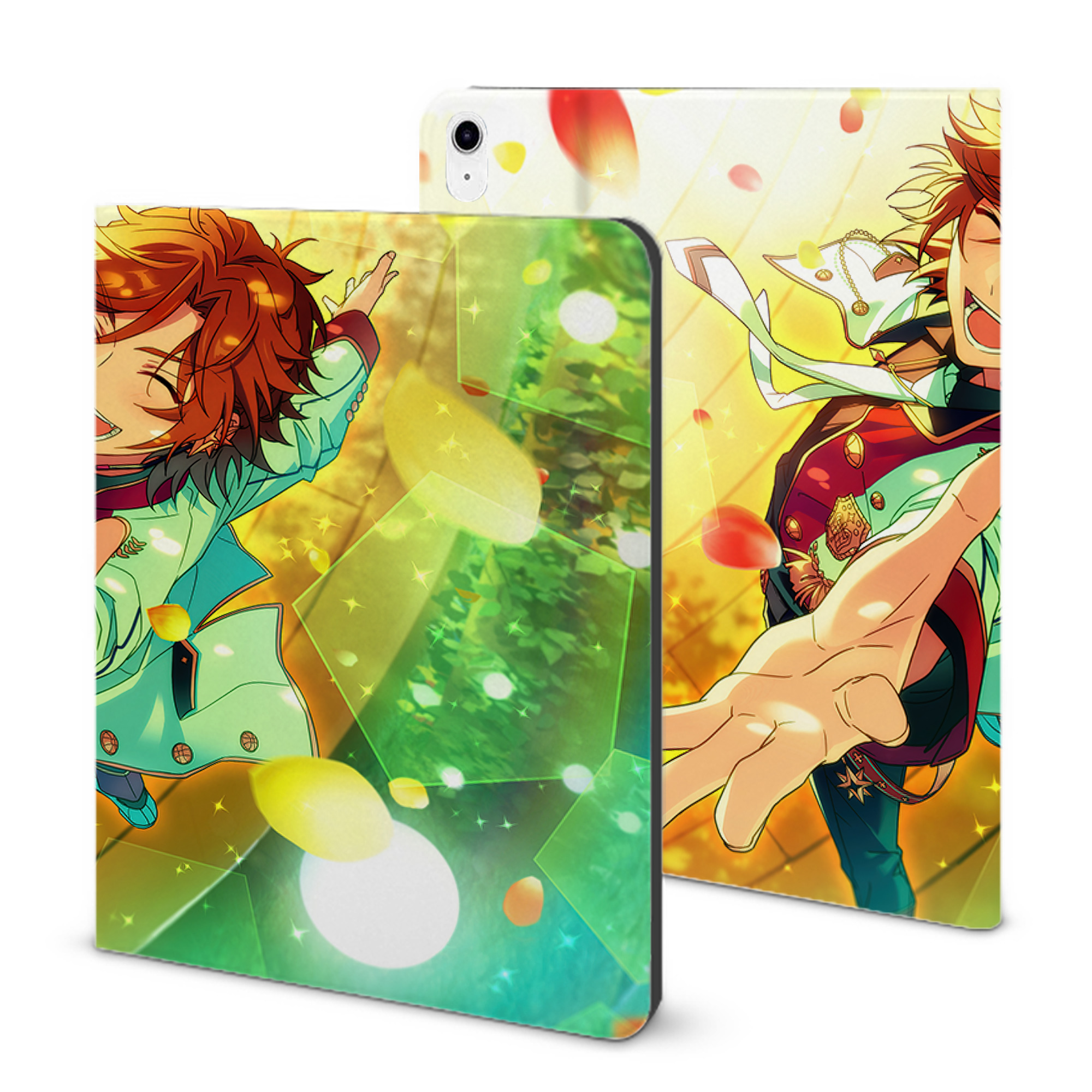 （画像用） あんさんぶるスターズ! Ensemble Stars IPad ケース ブック型 PUレザー TPU 耐衝撃 軽量 薄型 ペン収納なし 全面保護 IPad 各モデル対応